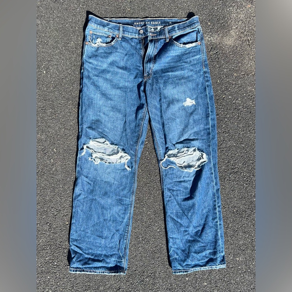 American Eagle Outfitters Women’s Ripped Jeans - Blue